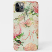 Custom  Stoffig Roze Bloemen Roos Patroon Case-Mate iPhone Case (Achterkant)