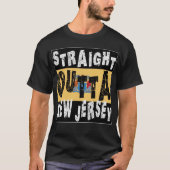 CUSTOM Straight Outta New Jersey Meme T-shirt (Voorkant)