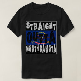 CUSTOM Straight Outta North Dakota Meme T-shirt
