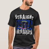 CUSTOM Straight Outta North Dakota Meme T-shirt (Voorkant)