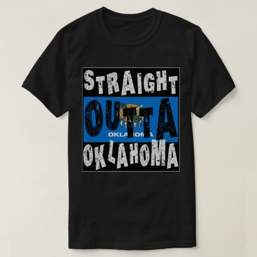 CUSTOM Straight Outta Oklahoma Meme T-shirt (Design voorkant)