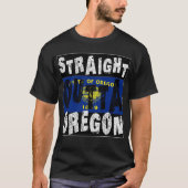 CUSTOM Straight Outta Oregon Meme T-shirt (Voorkant)