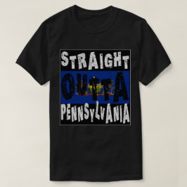 CUSTOM Straight Outta Pennsylvania Meme T-shirt