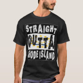 CUSTOM Straight Outta Rhode Island Meme T-shirt (Voorkant)