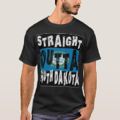 CUSTOM Straight Outta South Dakota Meme T-shirt (Voorkant)