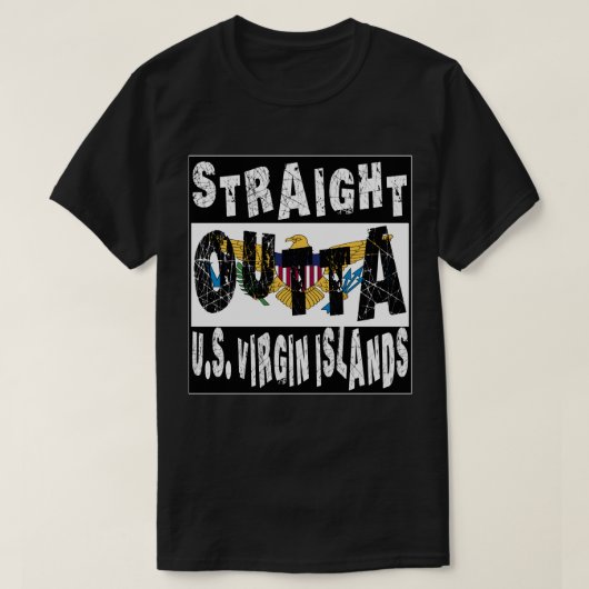 CUSTOM Straight Outta US Meme T-shirt Meme (Design voorkant)