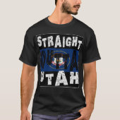 CUSTOM Straight Outta Utah Meme T-shirt (Voorkant)