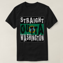CUSTOM Straight Outta Washington Meme T-shirt