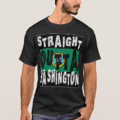 CUSTOM Straight Outta Washington Meme T-shirt (Voorkant)