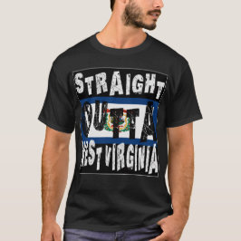 CUSTOM Straight Outta West Virginia Meme T-shirt