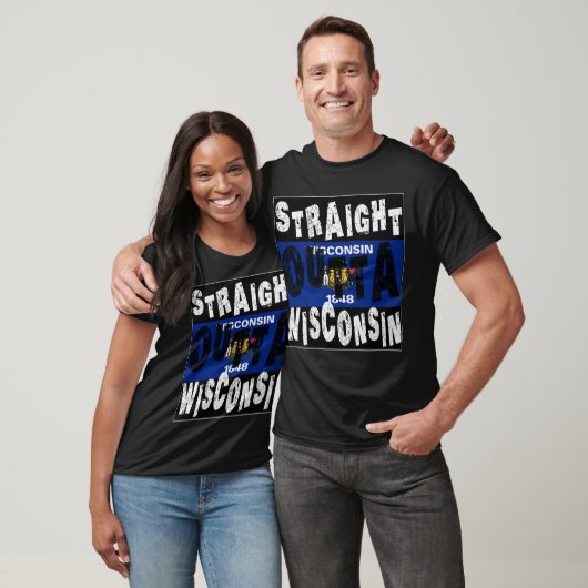 CUSTOM Straight Outta Wisconsin Meme T-shirt (Unisex)
