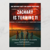 Custom Stranger Birthday Party Invite Funny Kids Kaart (Voorkant)