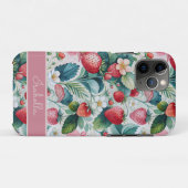 Custom Strawberries Wild Vibrant Case-Mate iPhone Case (Achterkant (horizontaal))