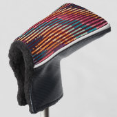 Custom Striped Art Putter Golf Head Cover (3/4 voorkant)