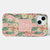 Custom Struik Gom Bloemen - Blush Roze Case-Mate iPhone Case (Achterkant (horizontaal))