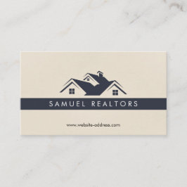 Custom Stylish Modern Real Estate Home Logo Visitekaartje