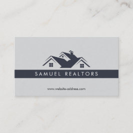Custom Stylish Modern Real Estate Home Logo Visitekaartje
