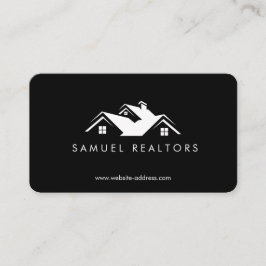 Custom Stylish Modern Real Estate Home Logo Visitekaartje