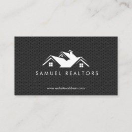 Custom Stylish Modern Real Estate Home Logo Visitekaartje