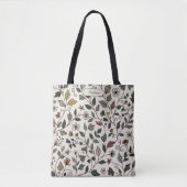 Custom Stylish Whimsical Botanical Vine Carryall Tote Bag (Voorkant)