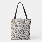 Custom Stylish Whimsical Botanical Vine Carryall Tote Bag (Achterkant)