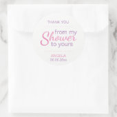 Custom Sugar Scrub Vrijgezellenfeest Favor Mason J Ronde Sticker (Tas)