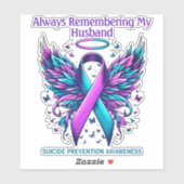 Custom Suicide Prevention Awareness Memorial Sticker (Vel)