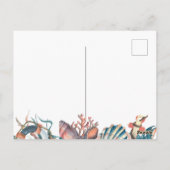 Custom Summer Beach Elegant Briefkaart (Achterkant)