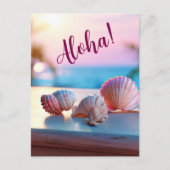 Custom Summer Beach Elegant Briefkaart (Voorkant)