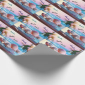 Custom Summer Beach Elegant Cadeaupapier (Hoek)