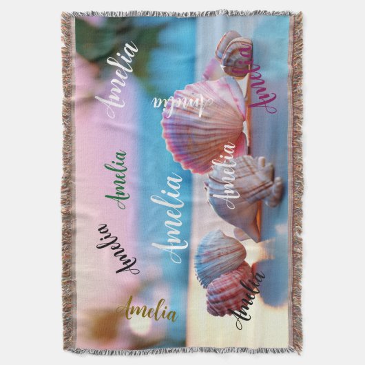 Custom Summer Beach Elegant Deken (Voorkant Verticaal)