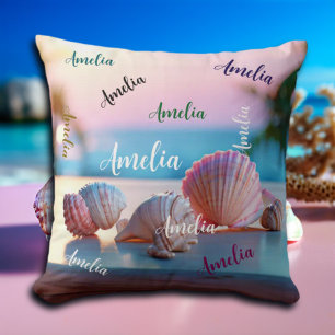 Custom Summer Beach Elegant Kussen