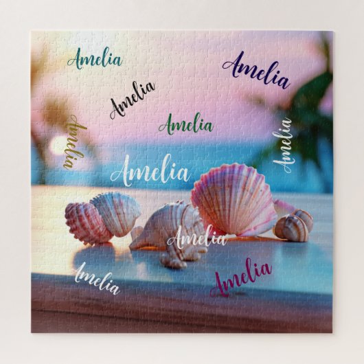 Custom Summer Beach Elegant Legpuzzel (Verticaal)