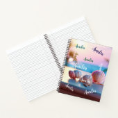 Custom Summer Beach Elegant Notitieboek (Binnen)