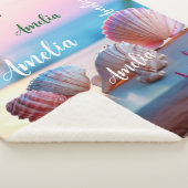 Custom Summer Beach Elegant Sherpa Deken (3/4)