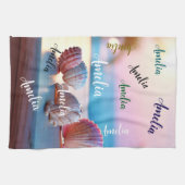 Custom Summer Beach Elegant Theedoek (Horizontaal)