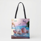 Custom Summer Beach Elegant Tote Bag (Voorkant)