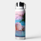 Custom Summer Beach Elegant Waterfles (Achterkant)