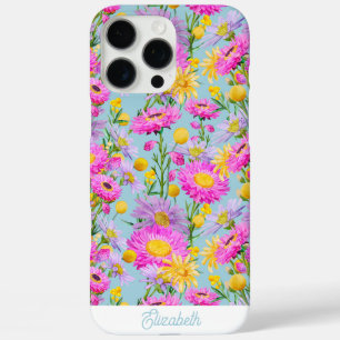 Custom Summer Cottage Tuin Blauw iPhone 16 Pro Max Hoesje