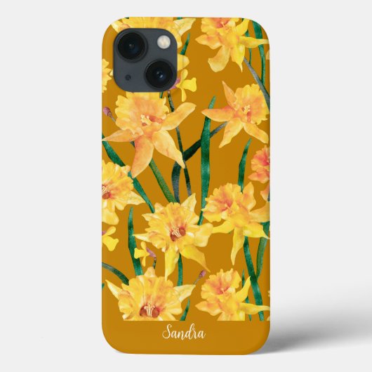 Custom Summer Daffodil Pattern Case-Mate iPhone Case (Achterkant)
