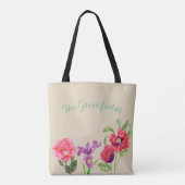 Custom Summer Flowers Canvas tas (Achterkant)