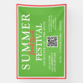 Custom Summer Food Truck Festival Event Spandoek (Verticaal)