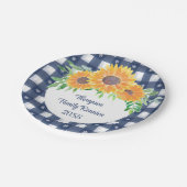 Custom Sunflower Family Reunion Papieren Bordje (Gekanteld)