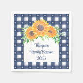Custom Sunflower Family Reunion Servet (Voorkant)