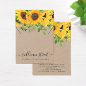 Custom Sunflower Kraft Ketting Display Kaart (Bureau)