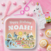 Custom Sunny SoCal Papieren Bordje (Feest)