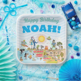 Custom Sunny SoCal Papieren Bordje