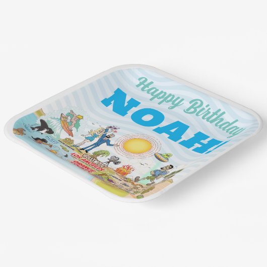 Custom Sunny SoCal Papieren Bordje (Gebogen)