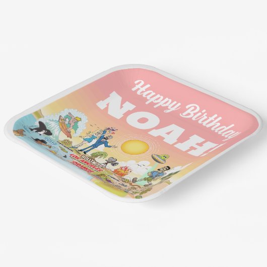 Custom Sunny SoCal Papieren Bordje (Gebogen)