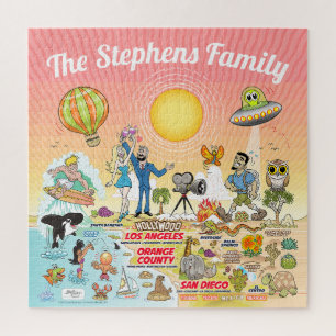 Custom Sunny Southern California Legpuzzel